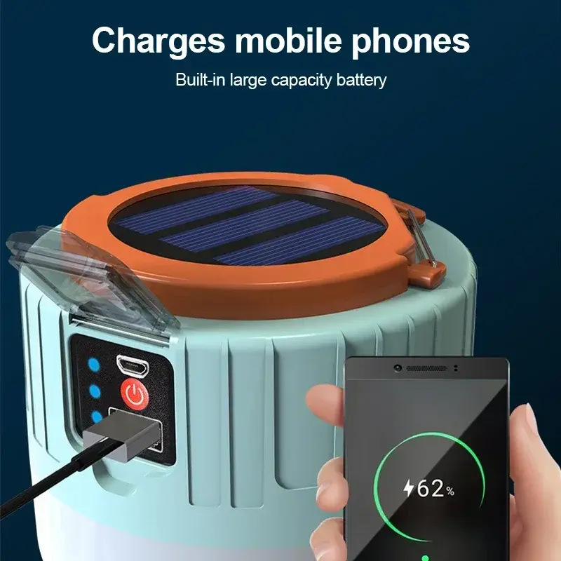 Thumbnail: Portable Camping Light Power Bank LED Camping Lanterns Handheld Waterproof Outdo