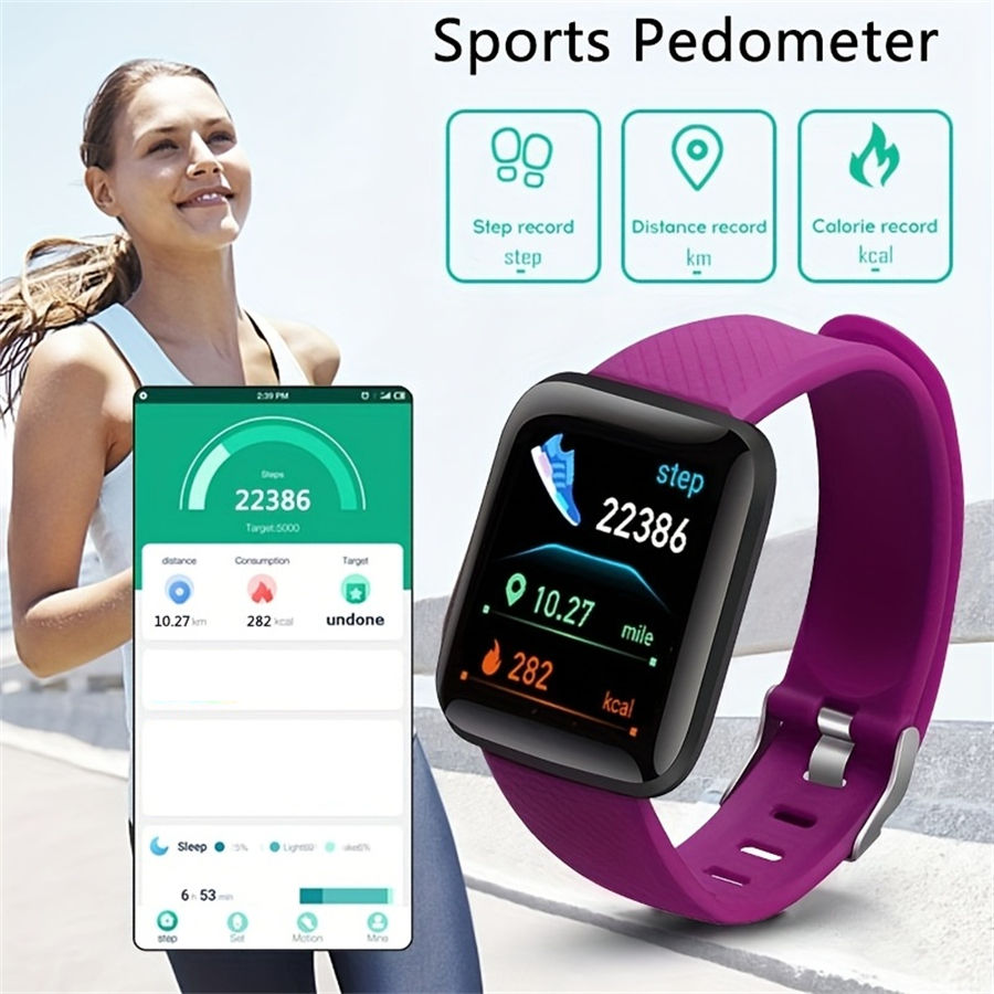 Thumbnail: Smartwatch Men Women Wristwatches Smart Watch Message Fitness Monitor Bracelet B