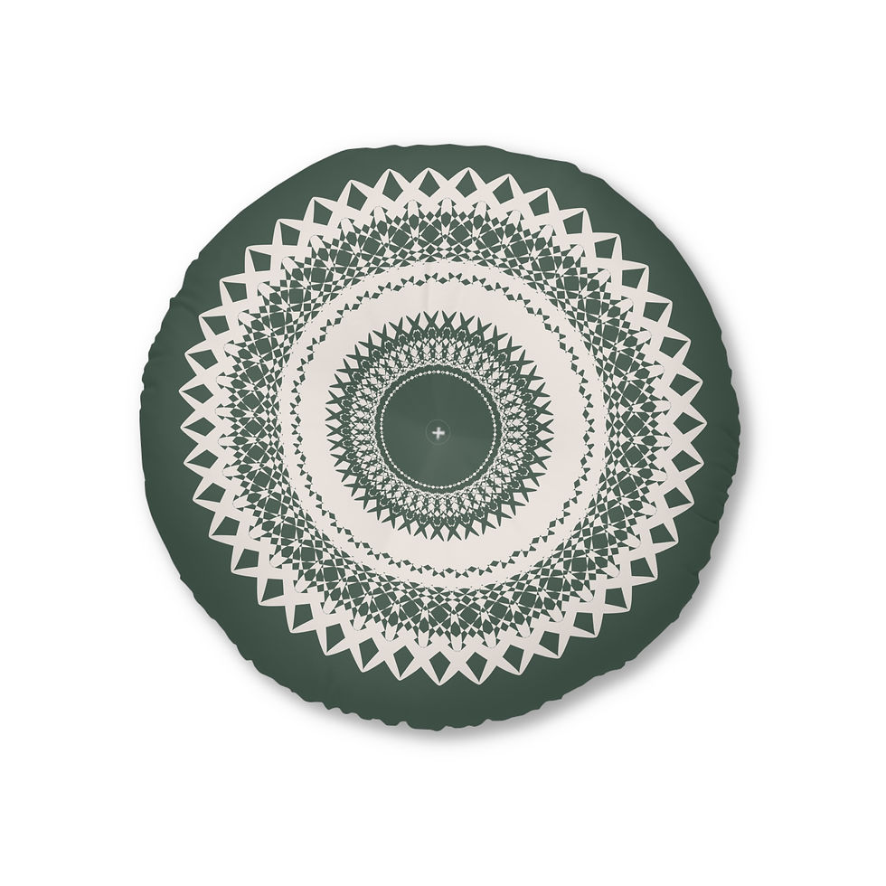 Meditation Pillow Small (Green) "I AM PEACEFUL"