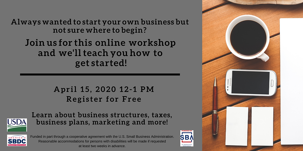 Introduction to Business Ownership (Webinar)