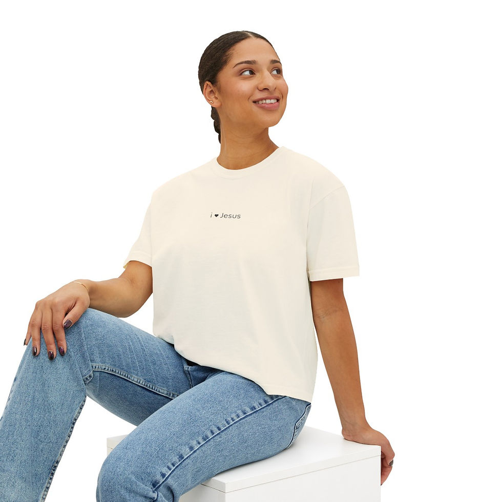 Thumbnail: I ♥ Jesus Women's Boxy Tee