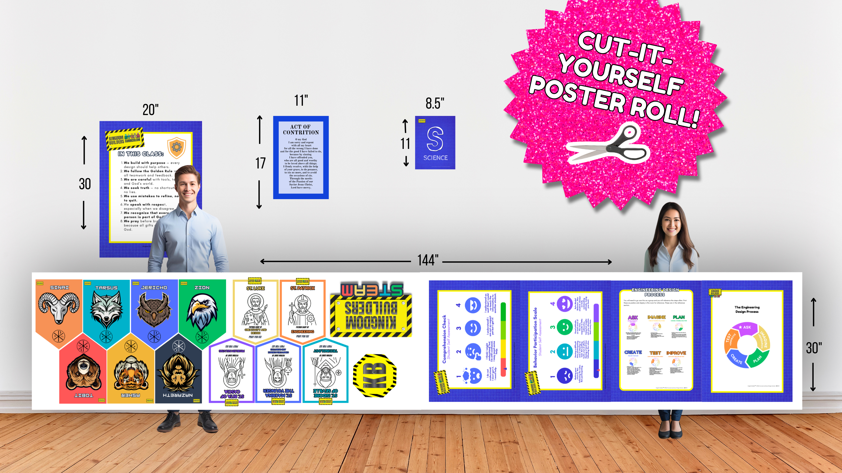 Kingdom Builders Poster Roll (Cut-it-yourself) Classic Roll 1