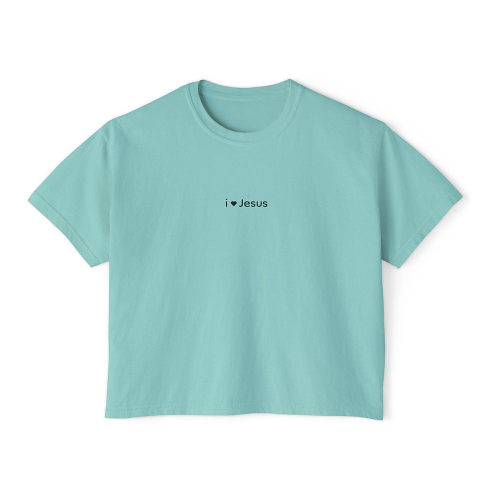 Thumbnail: I ♥ Jesus Women's Boxy Tee
