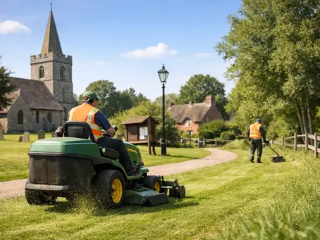 Parish Council Grass Cutting That Stays on Track
