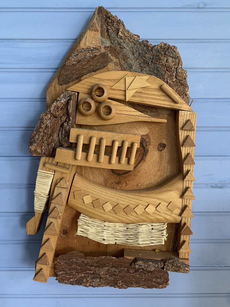 "Screen Porch" Wood Collage