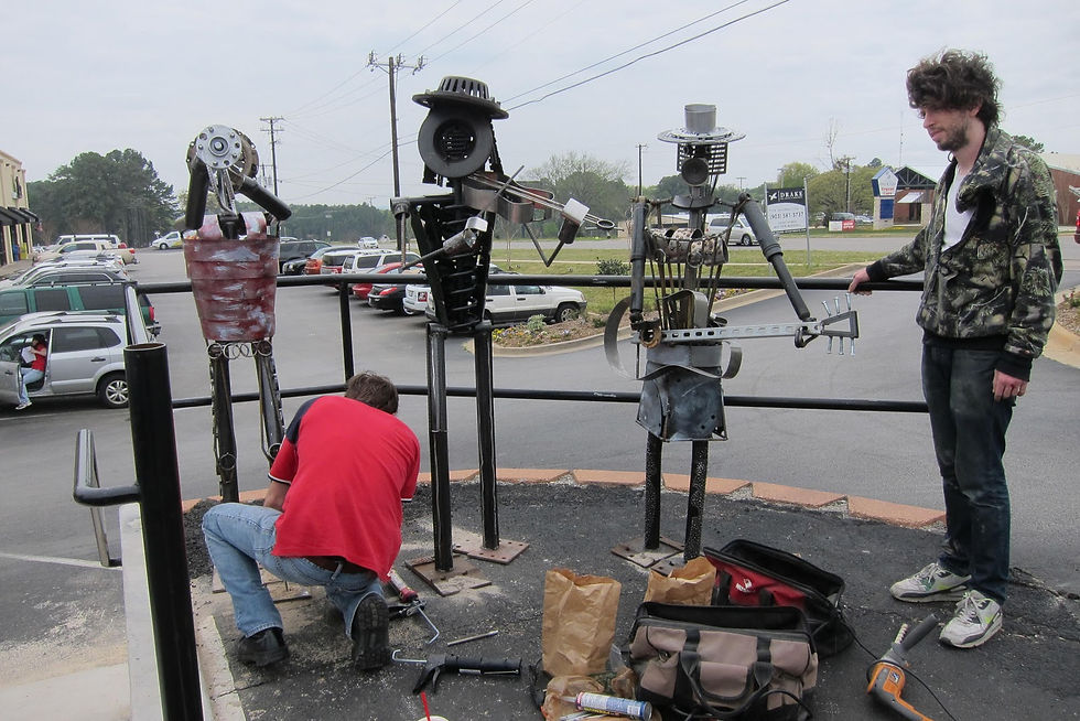 "A Fiddling Mariachi" Sculpture