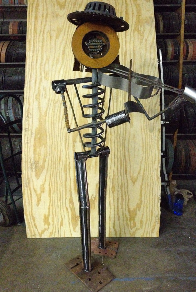 "A Fiddling Mariachi" Sculpture
