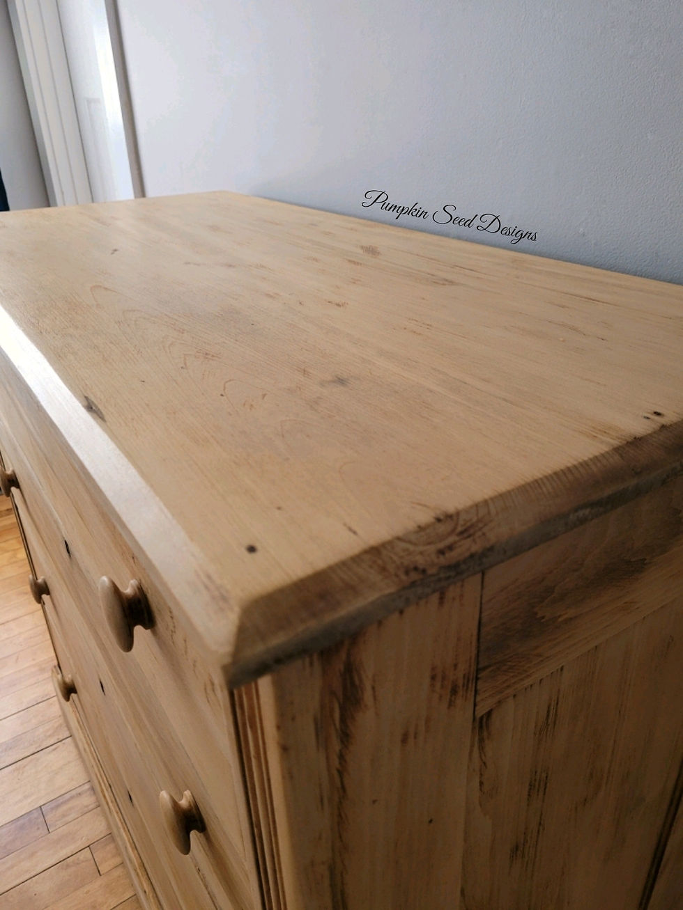 Thumbnail: Antique Natural Wood Dresser
