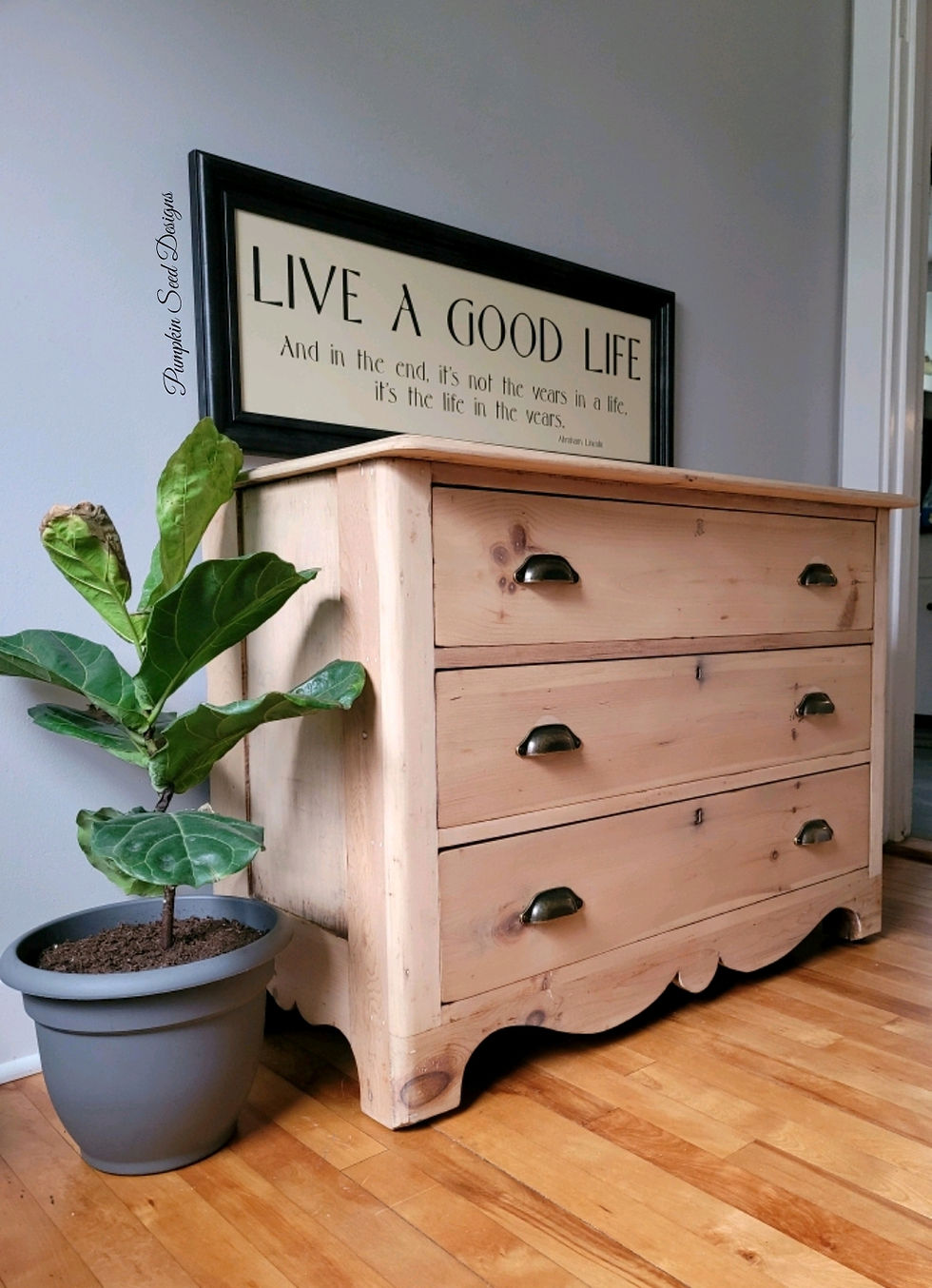 Thumbnail: Antique Pine Chest of Drawers