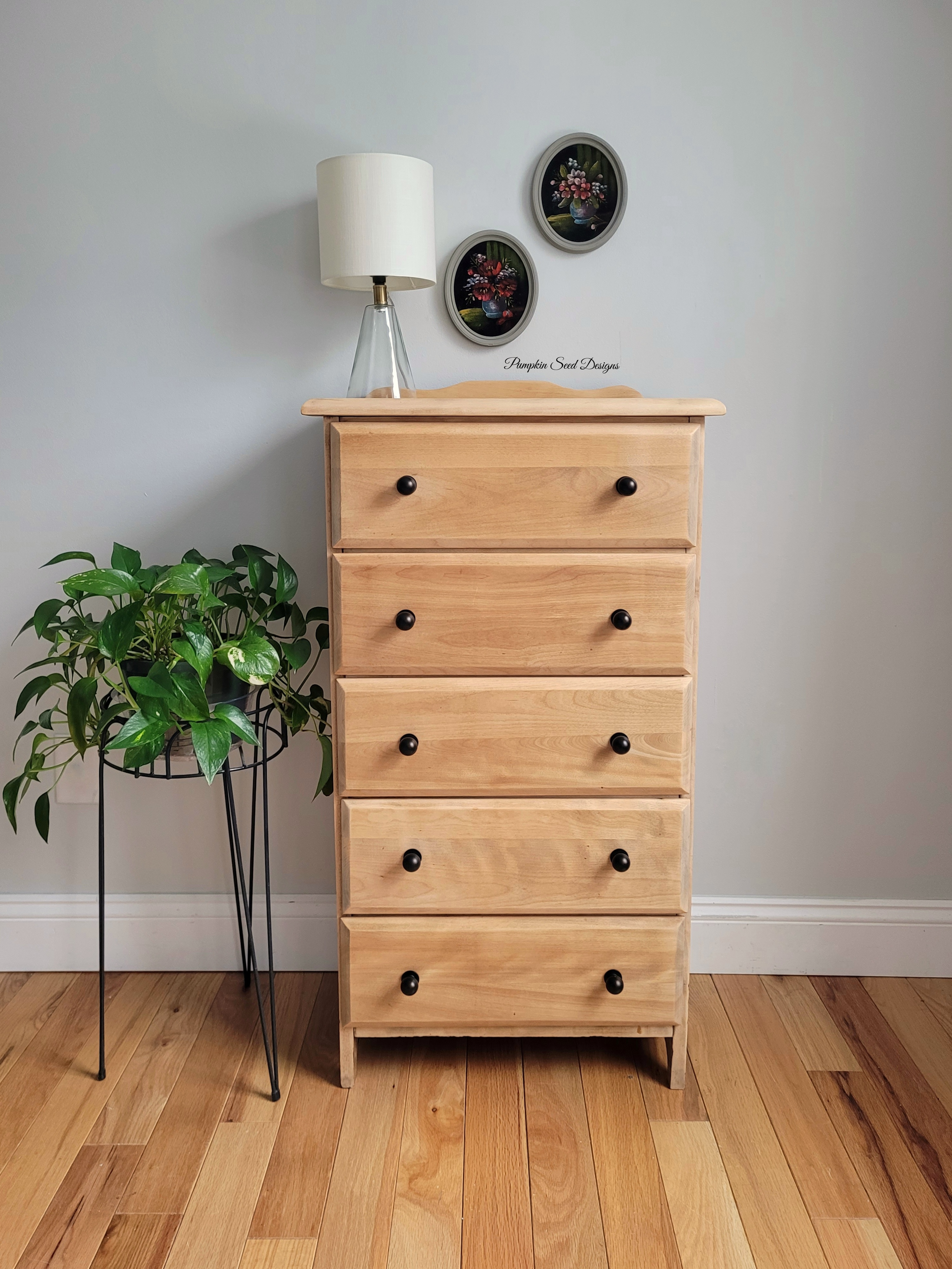 Petite Maple Cottage-Style Chest of Drawers
