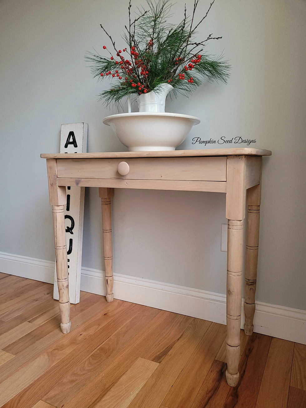 Thumbnail: Petite Scrubbed Pine Writing Desk/Entry Table 