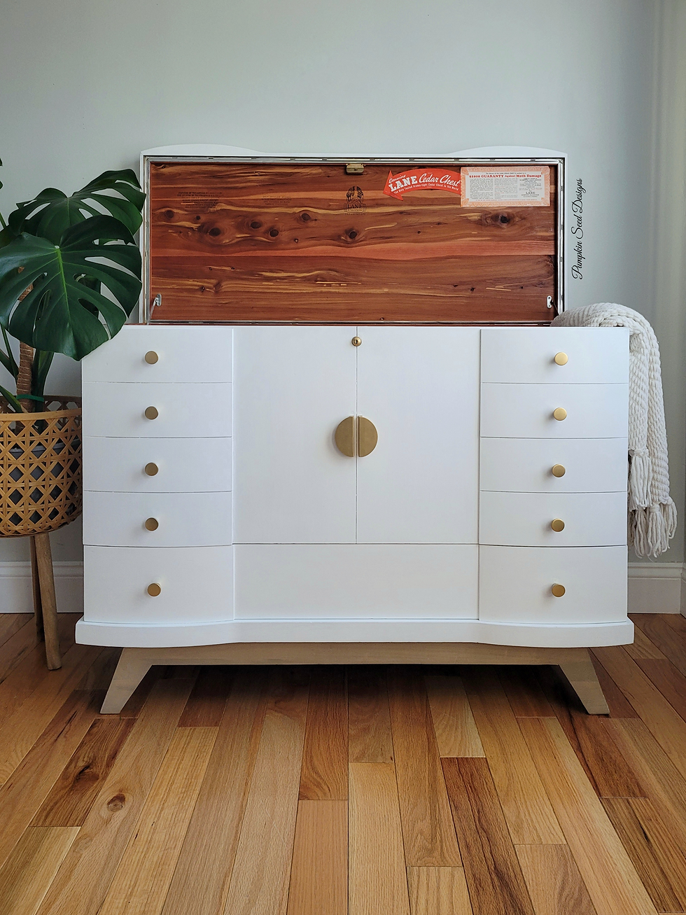 Thumbnail: Sonnet White Modern Cedar Chest