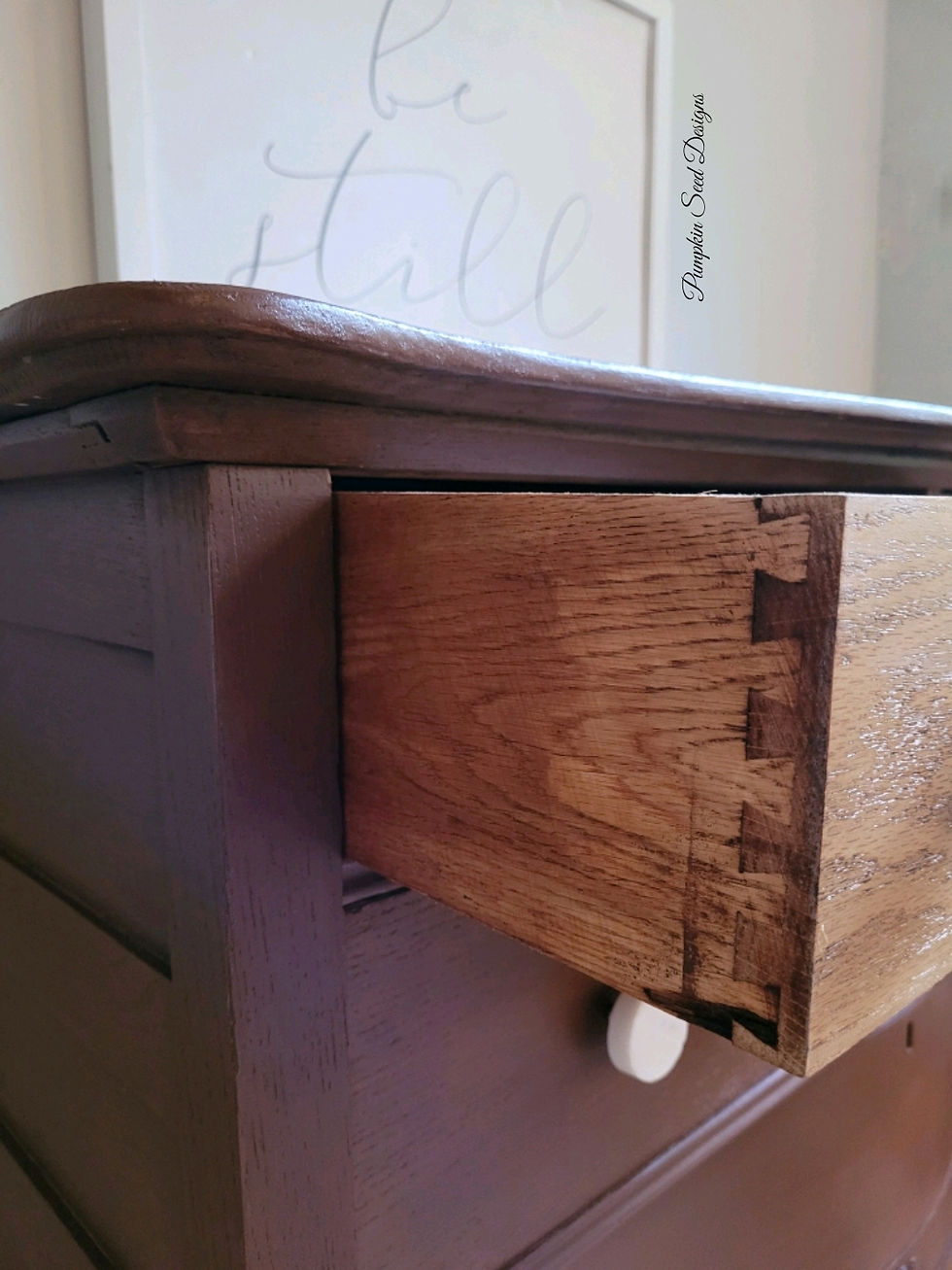 Thumbnail: Leather Bound Oak Dresser 