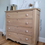 Thumbnail: Antique Light Wood 4-Drawer Dresser