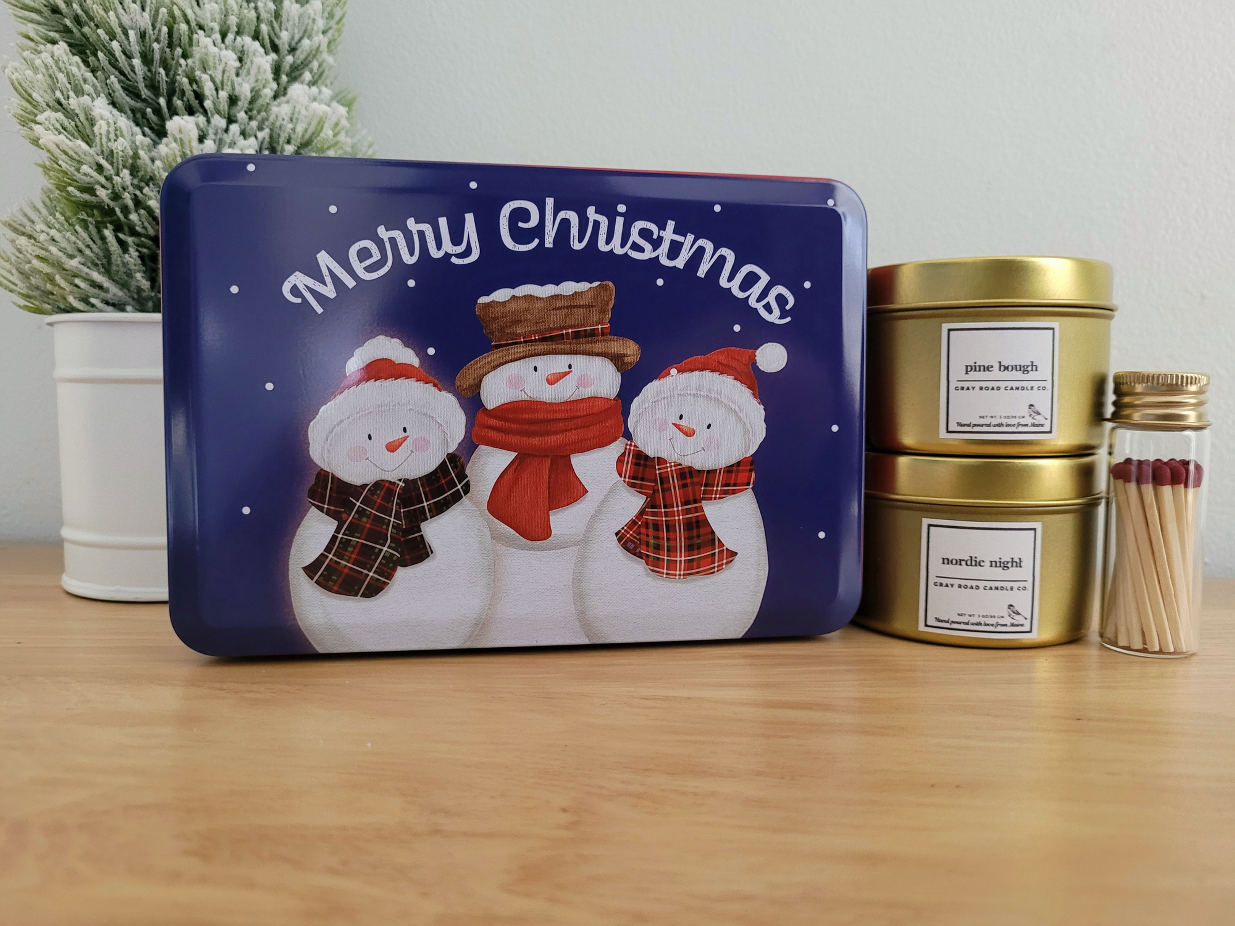 Gift Set (Large)- Merry Christmas Tin