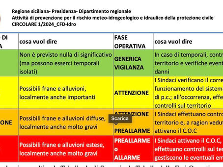 ATTIVITA’ DI PREVENZIONE PER IL RISCHIO METEO-IDROGEOLOGICO E IDRAULICOCIRCOLARE n. 1/2024_CFD-Idro
