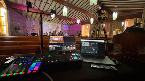 live streaming setup for funeral