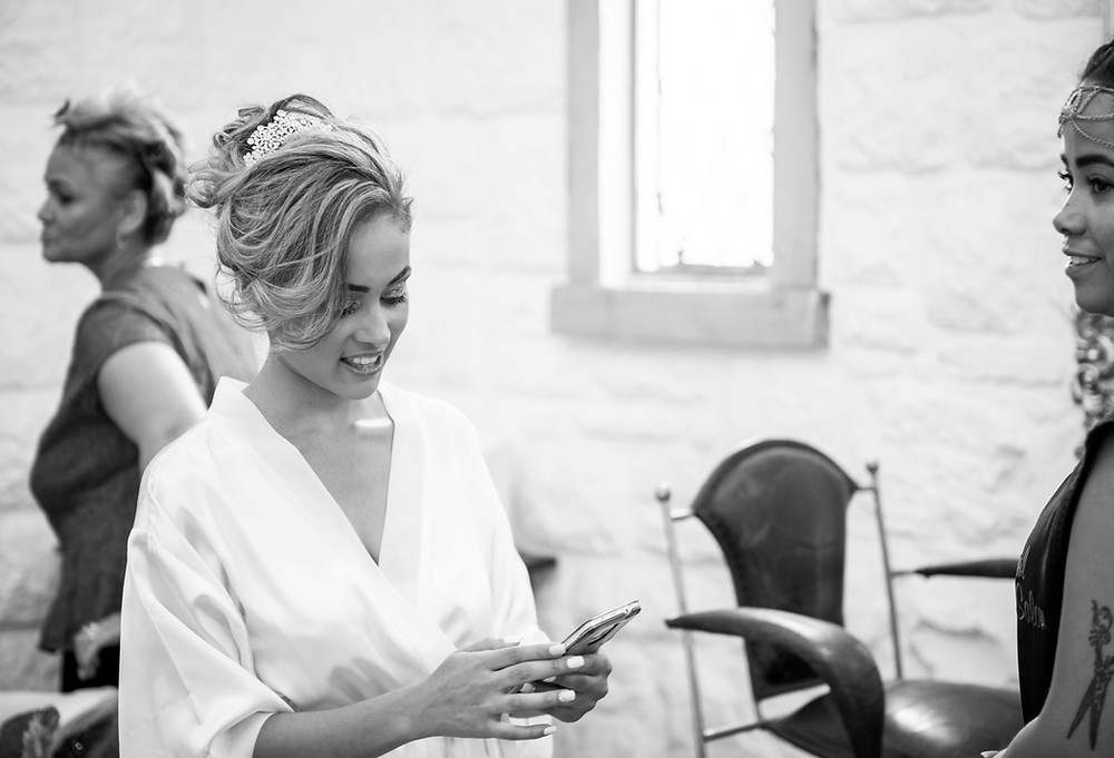 bridal preparation photos