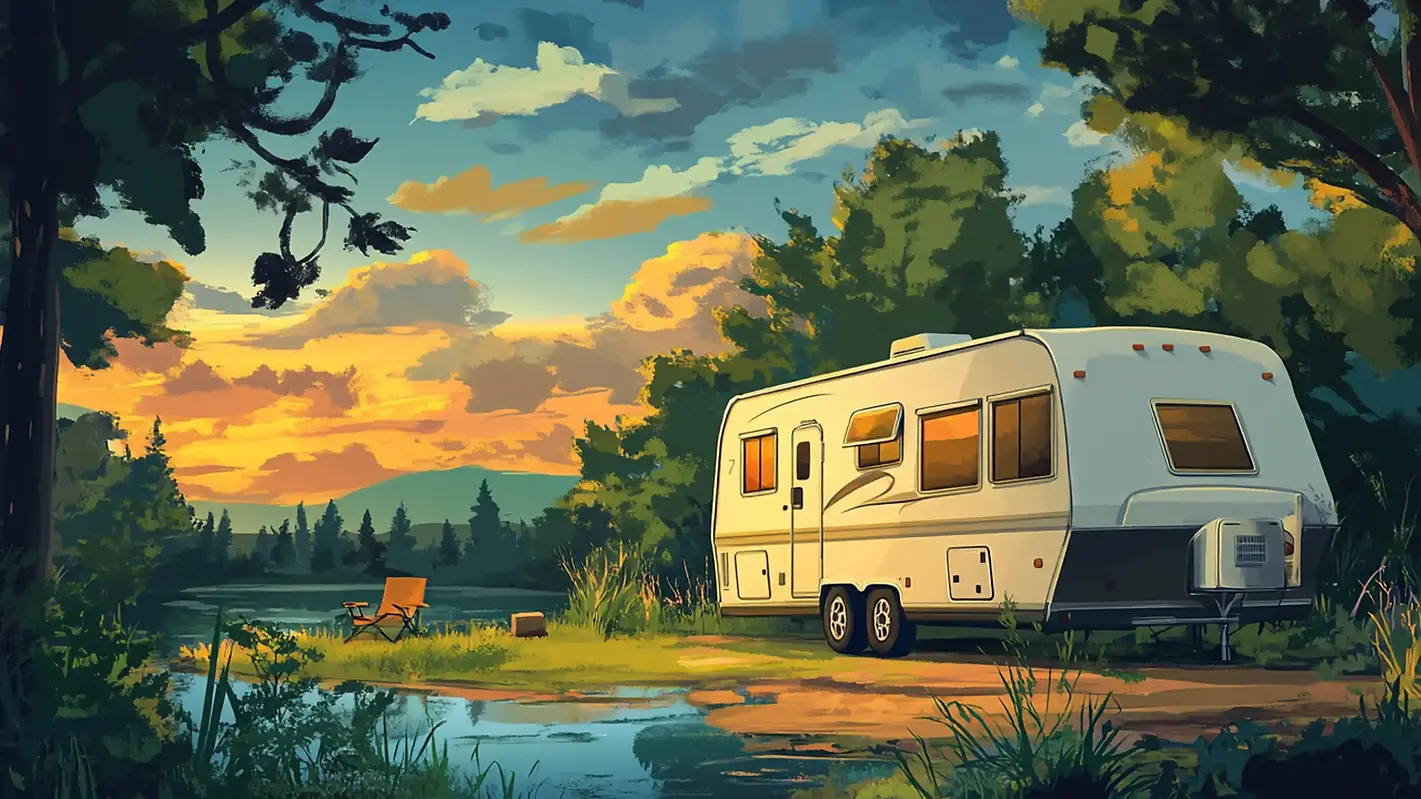 royalty free no copyright image of rv watercolor sticker - wix rv artwork vector png.webp