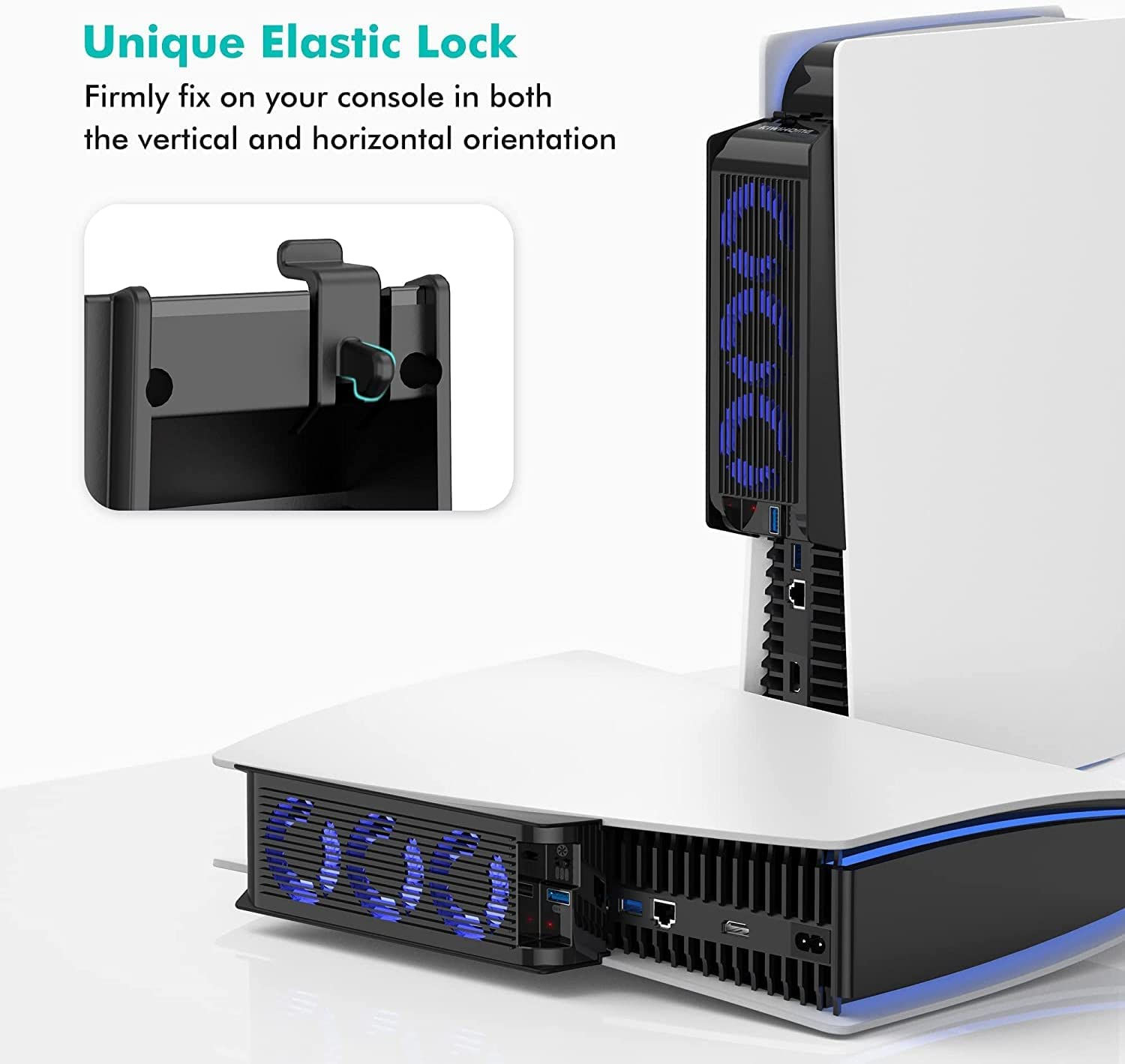 LED Light Kühler PS5 Accessories USB3.0 Hubs Disc & Digital Edition PS5