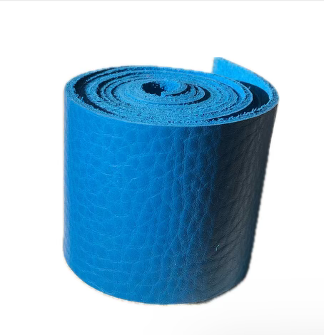 Blue Chap Leather Horn Wrap