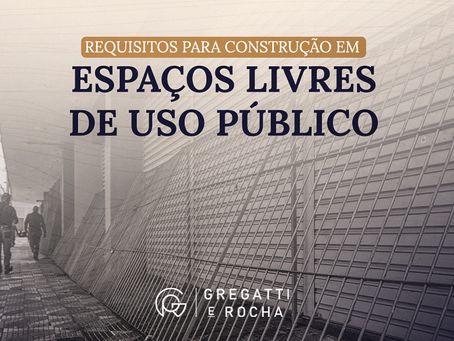 Construção em espaços livres de uso público.