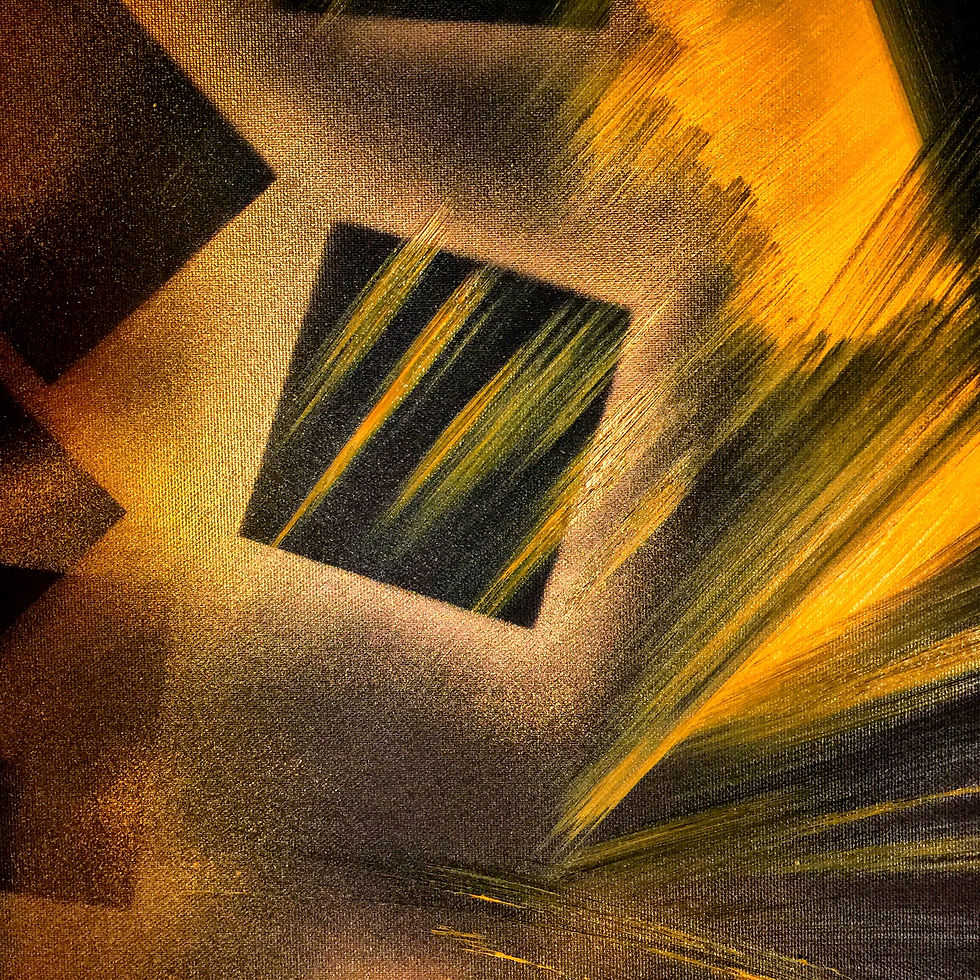Miniaturbild: Ölgemälde " black squares " 100 x 100