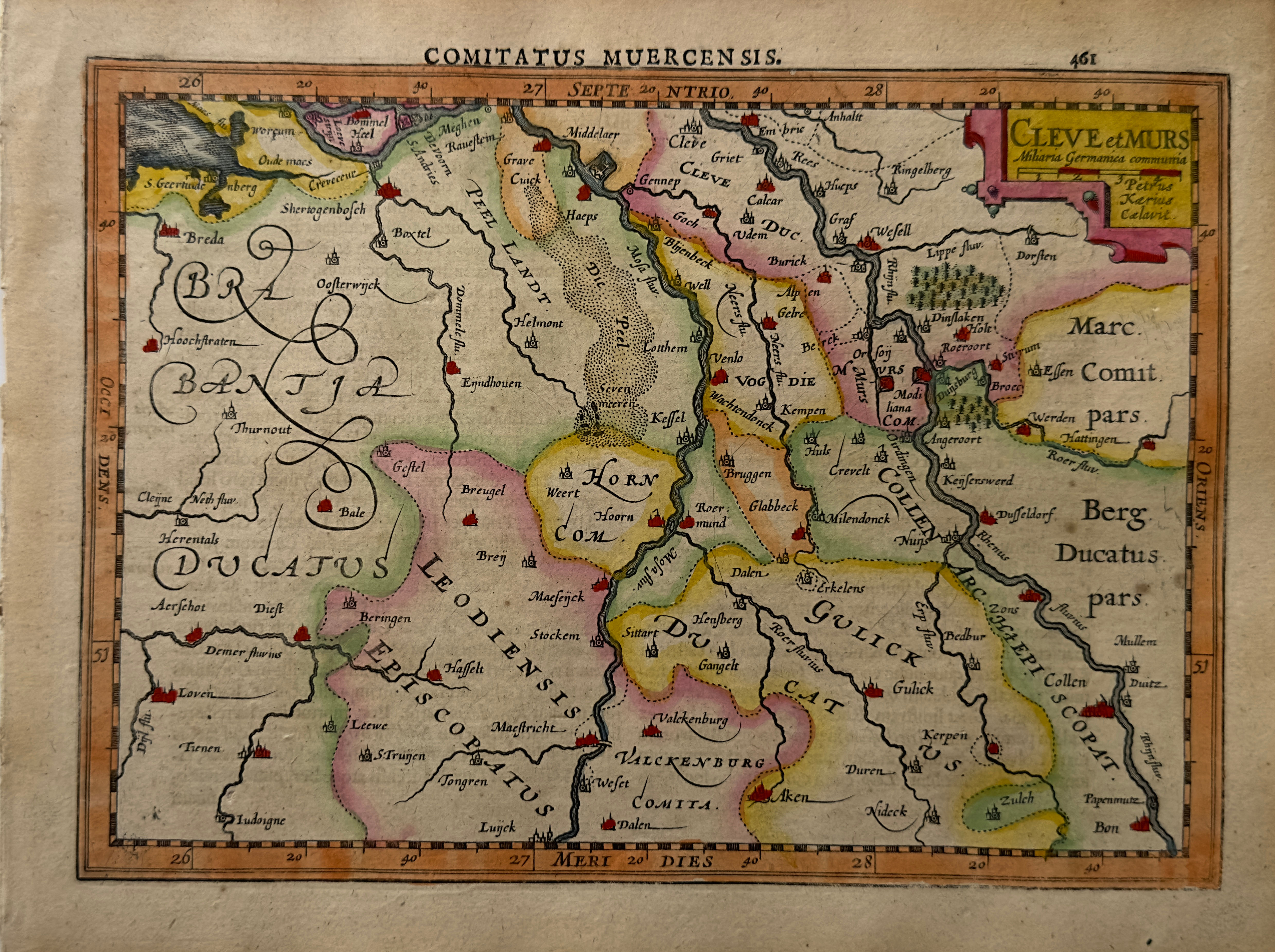 Germany, Cleve et Murs - Mercator/ Hondius/ Cloppenburgh