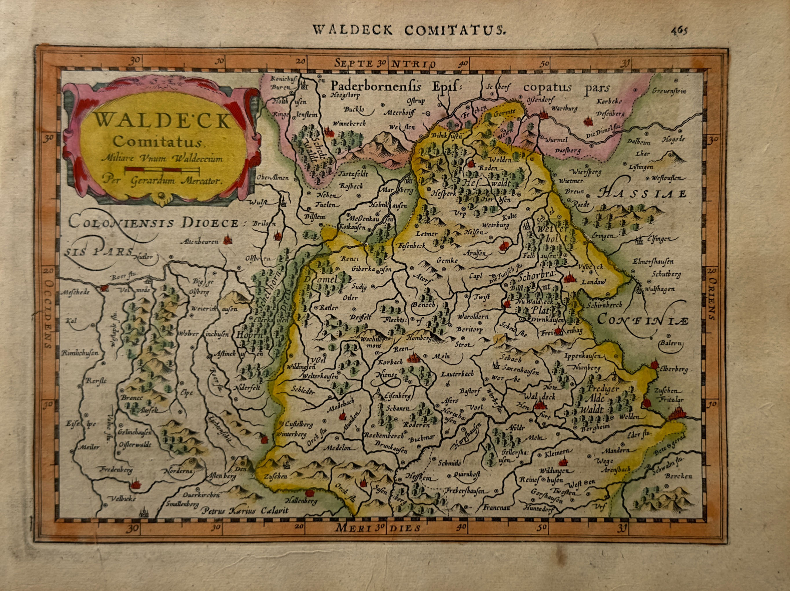 Germany, Waldeck - Mercator/ Hondius/ Cloppenburgh