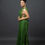 Thumbnail: Solid Green Chiffon Saree