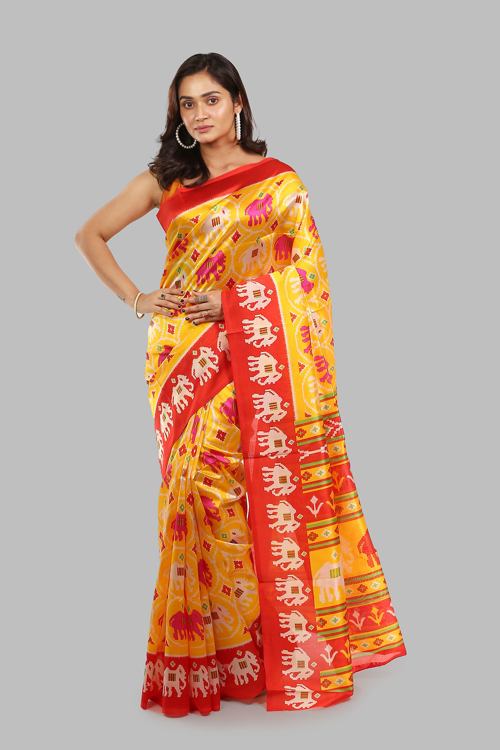 Thumbnail: Striking Ocherous Raw Silk