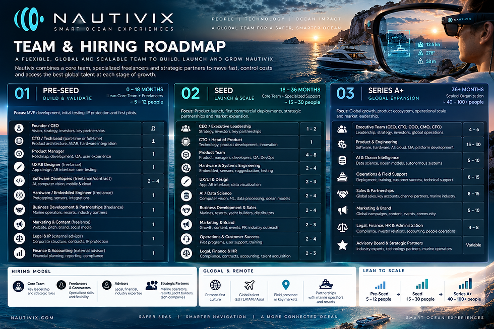 Nautivix Team & Hiring Roadmap