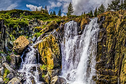 Baga turgen waterfall Altai Tavan Bogd