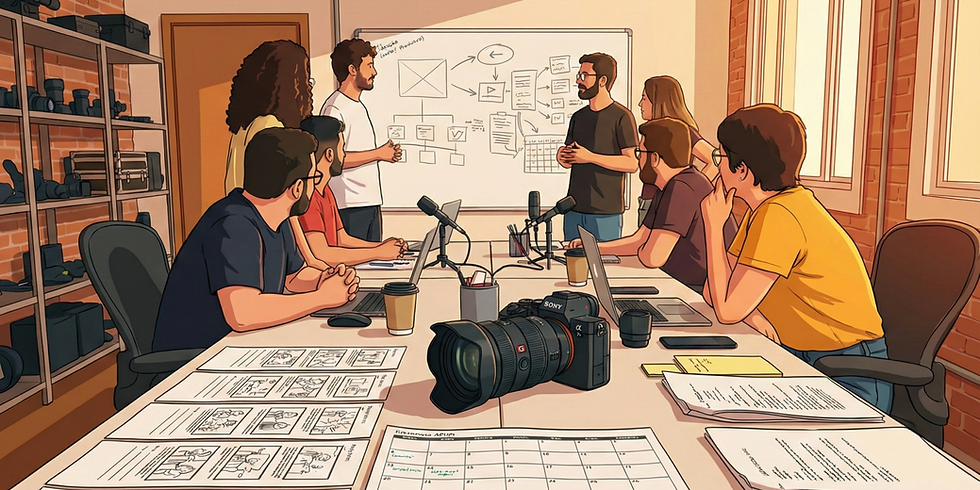 Planejamento de Conteúdo Audiovisual: Como Estruturar Redes Sociais Corporativas com Consistência e Resultado