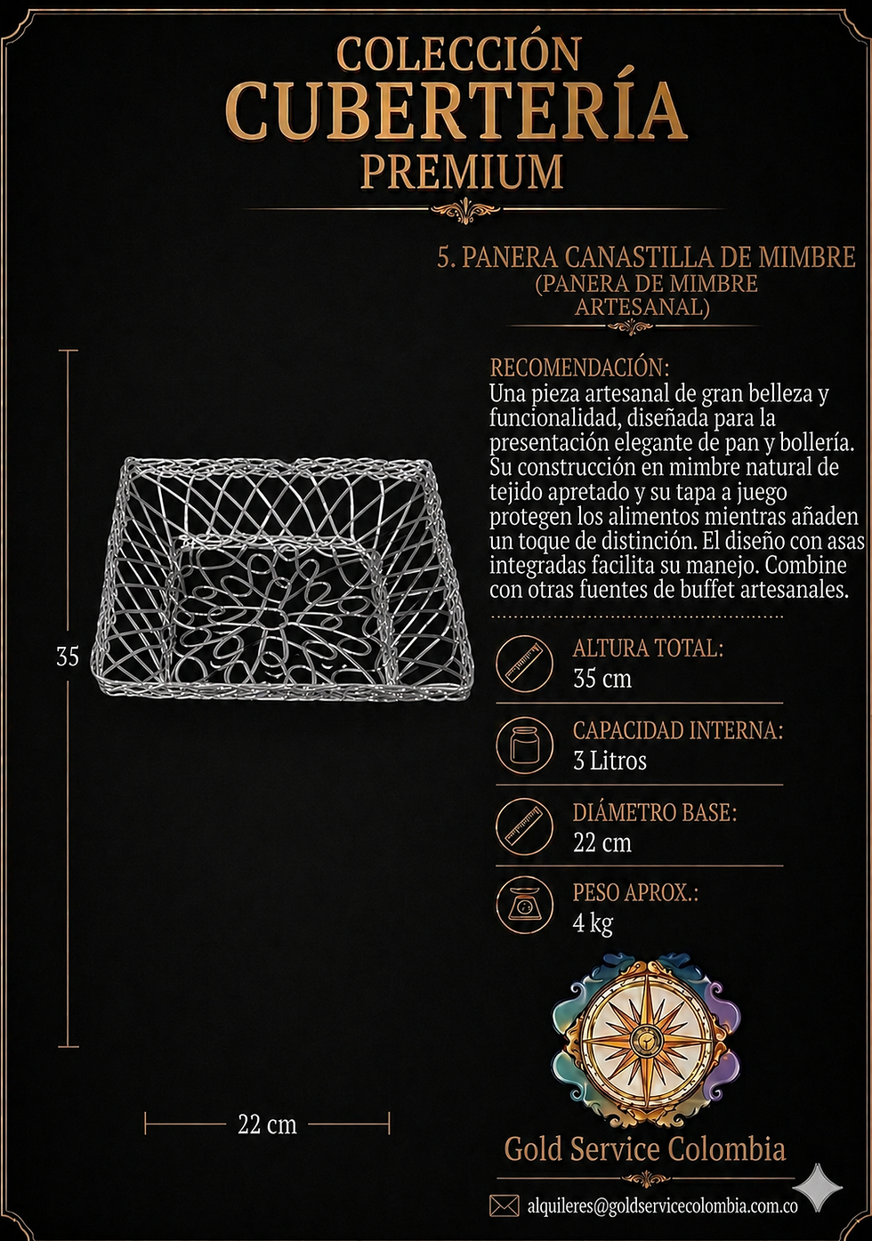 Miniatura: Panera Canastilla Mica