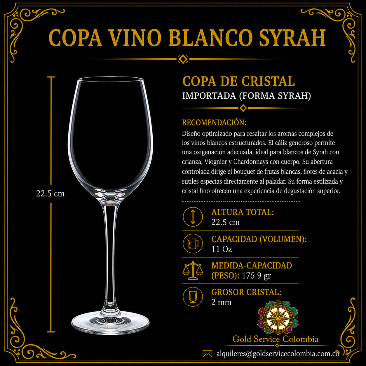 Copa vino blanco