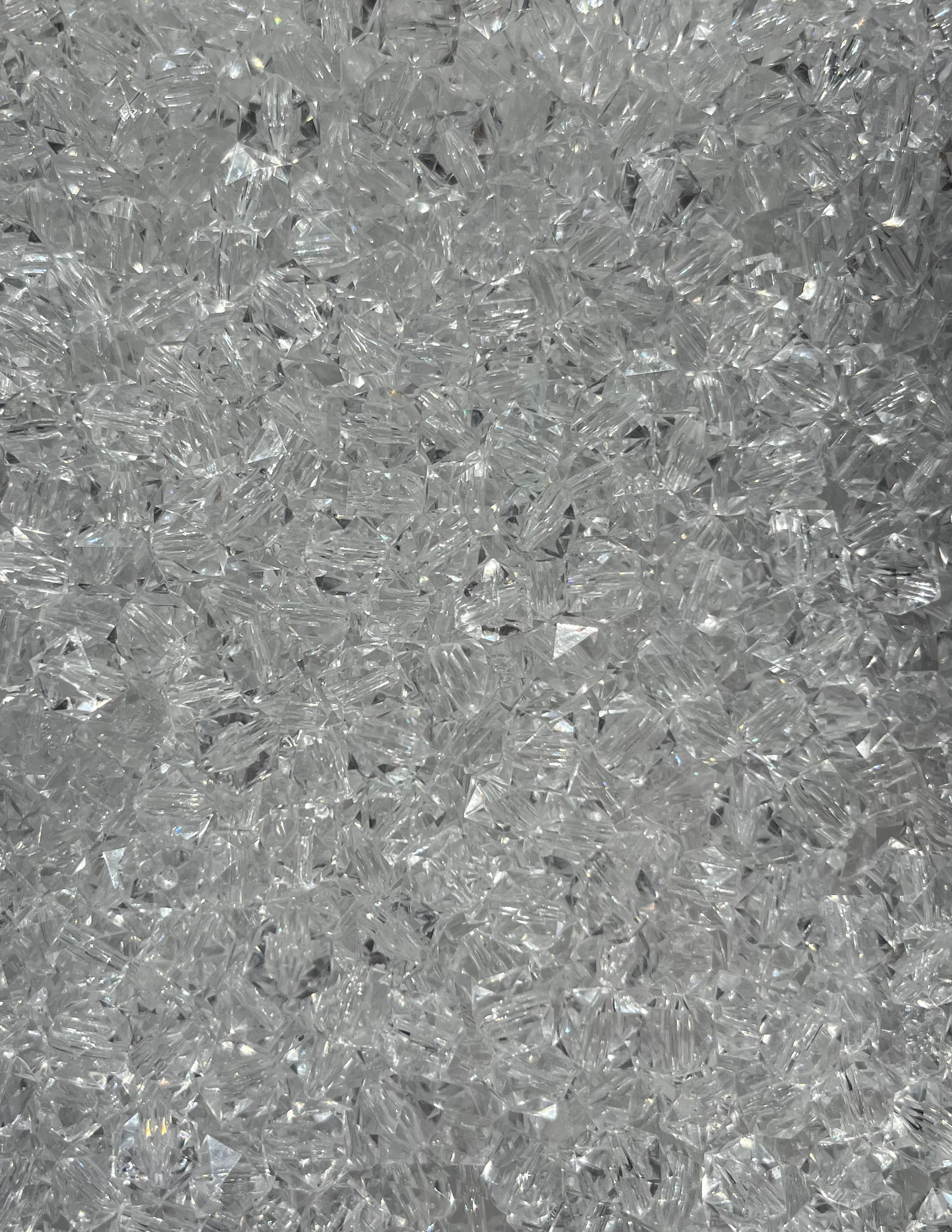 8mm Clear faceted ACRYLIC beads