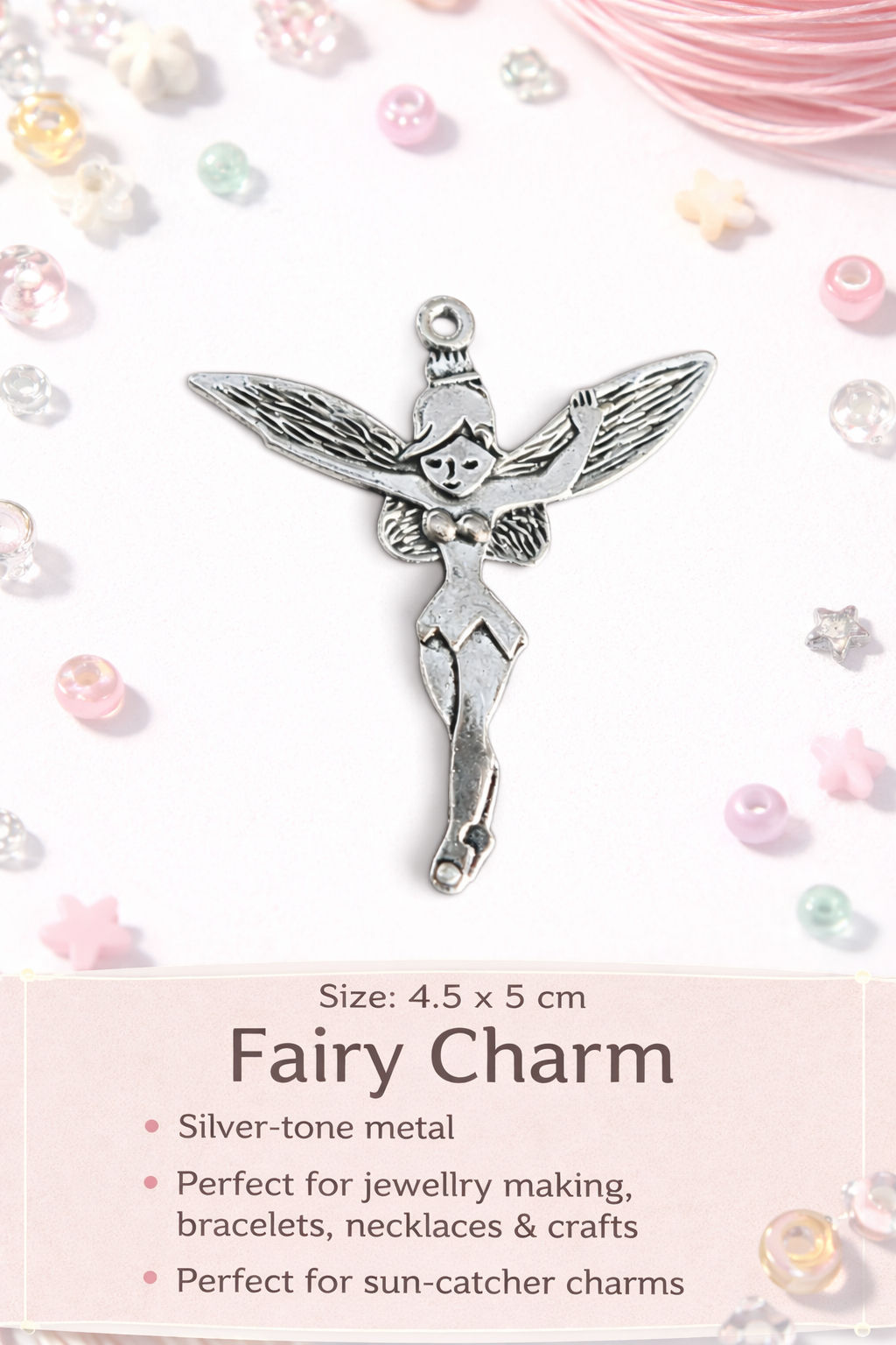 Large Tinkerbell Charm x 5