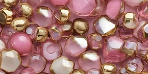 glass beads gold and pink.jpg
