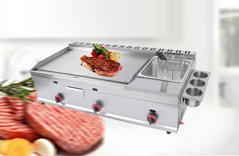 Thumbnail: 2 in 1 Grill & Fryer Commercial  - Gas