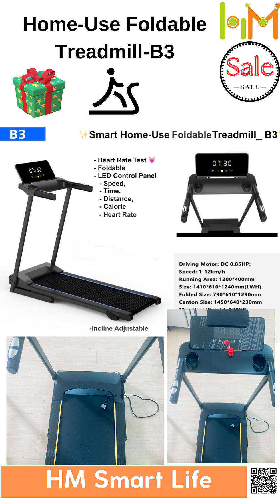 Thumbnail: Home-Use Foldable Treadmill-B3