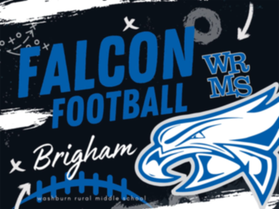 WRMS Falcon Football Yard Sign