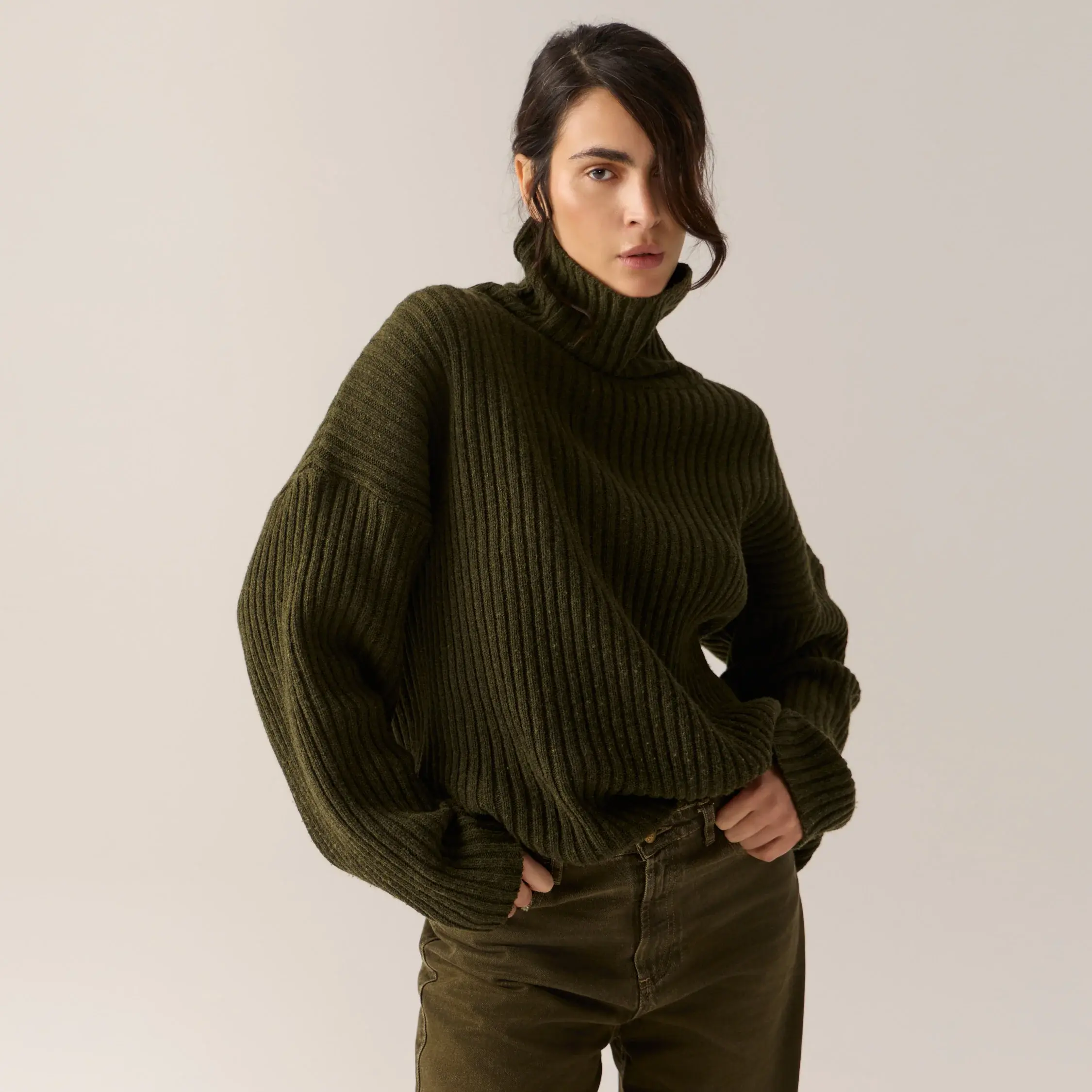 Alba Knitted Turtleneck Pullover Lois