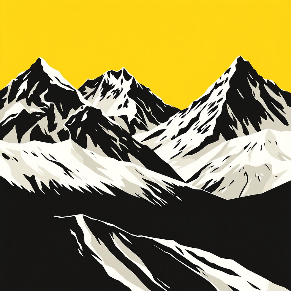 Snowy mountains in colorado