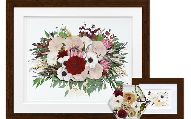 Bridal Bouquet Preservation Pressed Flower Art Dallas Tx