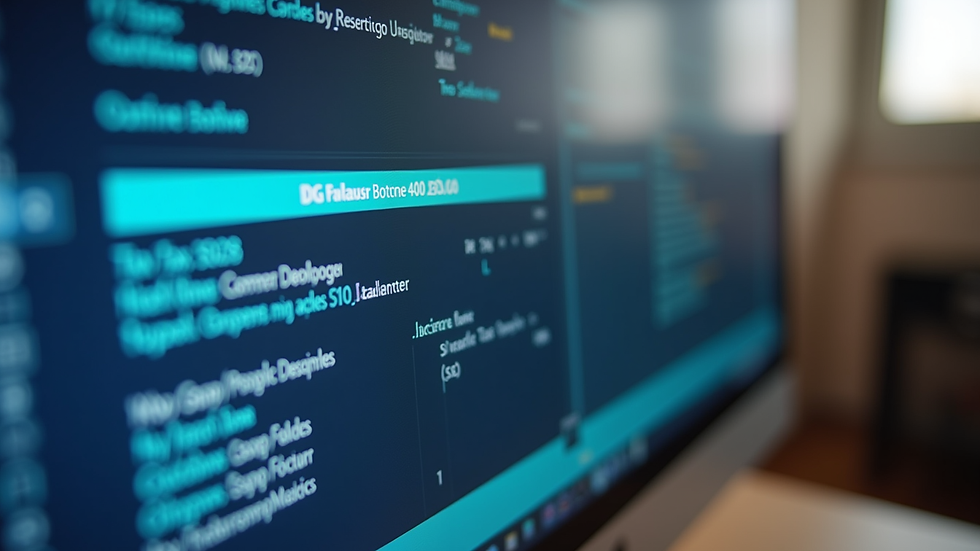Close-up view of a computer screen showing tax software interface