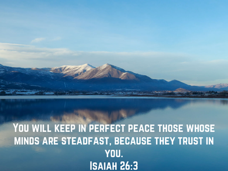 Nov 13, 2022, Promise Prayer from Is 26:3