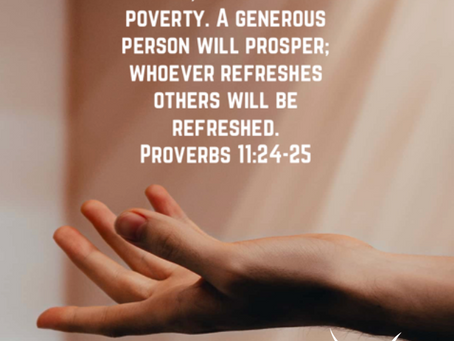 Mar 25, 2023, Put On Generosity Prayer