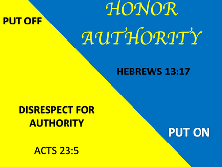 Jan 11, 2023, Honor Authority Prayer
