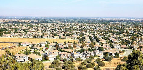 Expansive view of suburban houses
